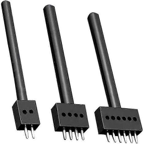 3-teiliges Set mit 5-mm-Lederlochstanzen, 2/4/6-Zinken-Kreisstich-Schnitt-Nahtmeißel – JXLGV (1/5)