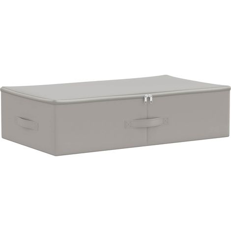 Storage Box 24 pcs Non-woven fabric 70 x 40 x 18 cm 50.4 L Grey vidaXL