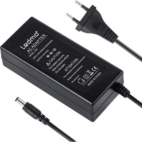 Adaptateur Alimentation 12V 5A Transformateurs 60W Pour LED Bande SMD 5050/3528/2538 Chargeur pour PC Portable,LCD TFT Monitors, DVD, TVs etc. (1/5)