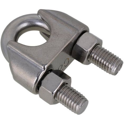 3mm Wire Rope Grip clamp - T316 (A4) Marine Grade Stainless Steel