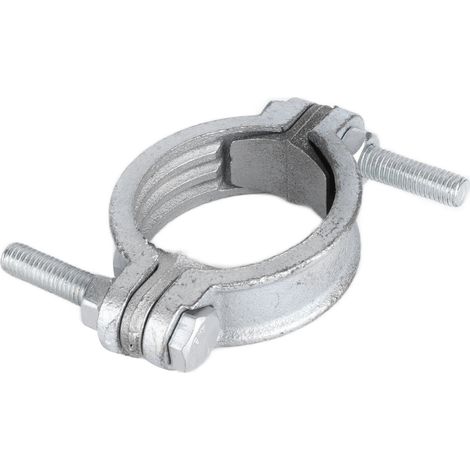 Schlauchschelle, verzinkt, aus Kohlenstoffstahl, verstellbare Rohrschelle für Gummiringe, Stahlrohre 46-60 mm (1/5)