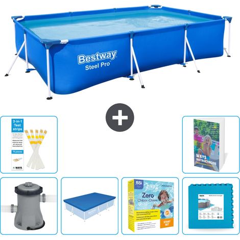 Bestway Steel Pro Rechteckig - 300x201x66 cm - 7-teilig S276