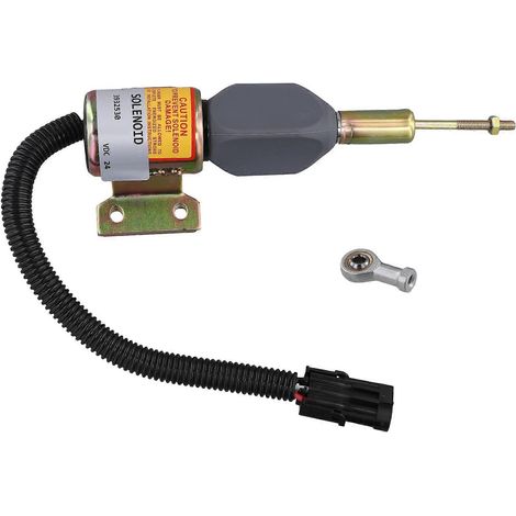 Électrovanne d'arrêt moteur diesel 24 V 3932530 SA-4756-24 pour pelle Cummins 4BT, 6BT5.9 (1/5)