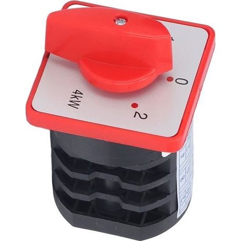 Commutateur à came BERM Commutateur Inverseur Bouton Rotatif 3 Pôles 3 Positions Accessoire pour electronique capteur (1/4)