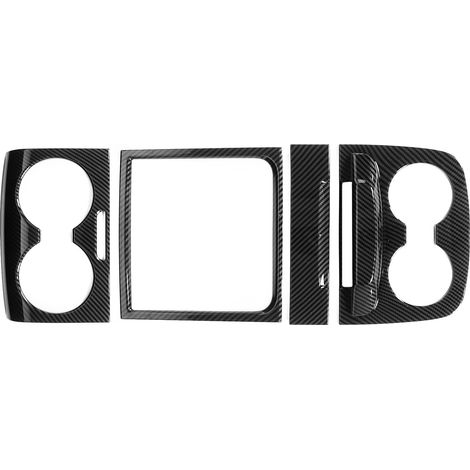 Autocollant de cadre de garniture de support de verre d'eau de Style de Fiber de carbone adapté pour Sienna 2015-2020 (1/5)