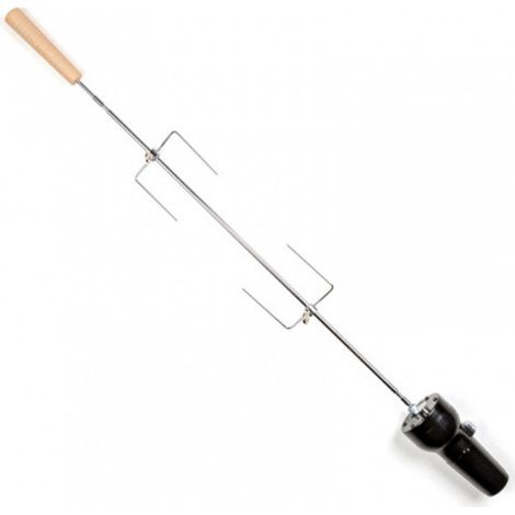 Homemaison – Kit tournebroche barbecue 70 cm – Charge maximale 2,5 kg – Moteur électrique silencieux – Accessoire pour cuisson viandes et volailles