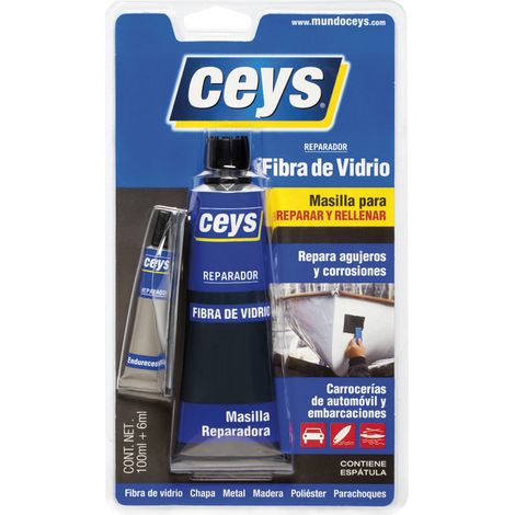 Masilla rest. fib/vidrio 75+6 ml carrocerias bicom. ceys (1/5)