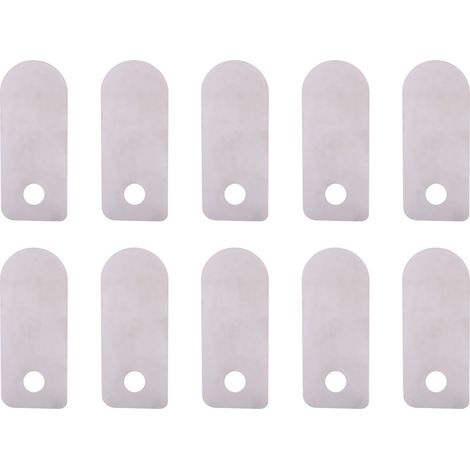 10 Pièces Plaque de Valve Silencieuse Sans Huile pour Compresseur à Air, Accessoires en Aluminium 13x33mm (1/5)