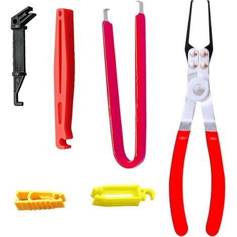 Lot de 6 pinces d'extraction de relais, extracteur de relais flexible et pince extracteur de fusible pour enlever les relais électriques pour système électrique de véhicule