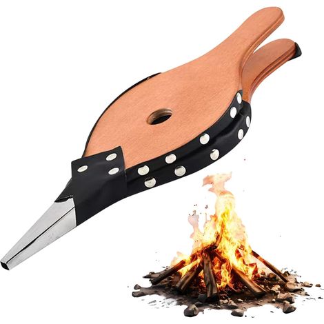 Soufflet pour Foyer Extérieur - Soufflet de Camping pour Feu de Bois et (1/5)