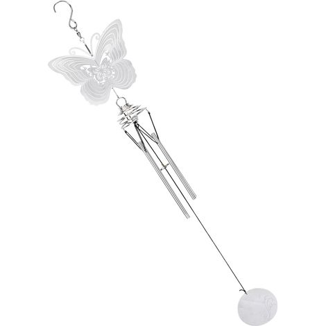 Carillons à Vent en Métal avec Ornements Papillons - Décoration Élégante pour Jardin et Intérieur (1/5)
