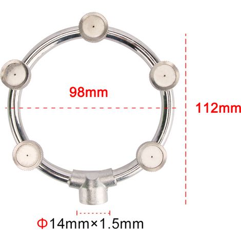 Buse de brumisation en acier inoxydable pour accessoires de pulvérisateurs agricoles, brumisation uniforme, polyvalente pour pulvérisateurs électriques et manuels, 3 tailles disponibles. (1/4)