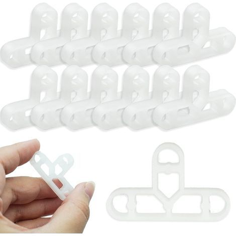 Lot de 100 croisillons de carrelage de 10 mm - Entretoises de carrelage en T - pour Couper et compenser Les espacements (1/5)