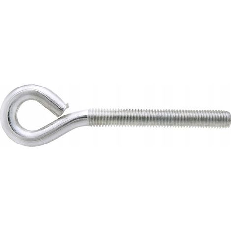 Gancho de ojo para construcción, perno de ojo M6x170, 1 unidad.