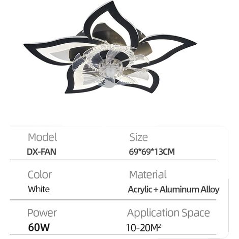 Ventilateur de plafond, télécommande, éclairage réglable (1/2)