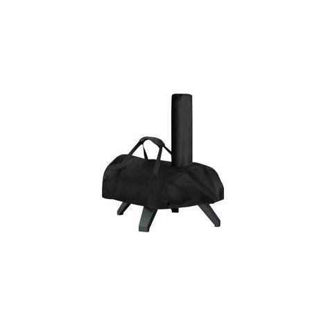 Tragbare Pizzaofenabdeckung, 420D-Gewebe, wasserdicht und strapazierfähig, Maße: 81 x 42 x 21 cm, schwarz. – Crezuo