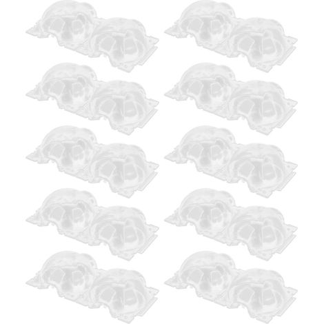 10 pièces de 12 cm de boîte de reproduction de plantes, récipient en plastique, dispositifs d'enracinement transparents pour le jardinage à domicile,DUBUNS (1/5)