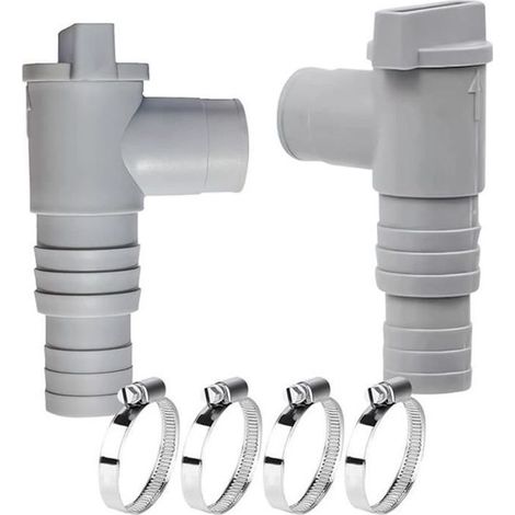 Poolwartungs-/Absperrventil mit 32-38 mm Schlauchanschluss - AQSACOKIYA - Doppelt geteilter Poolschlauchventil-Kolben (1/5)