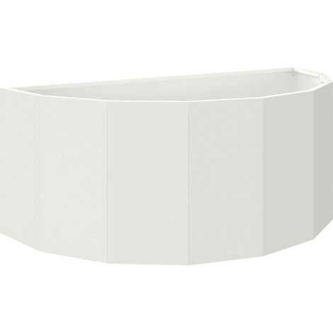 Maison Exclusive - Fioriera Bianco 90 x 45 x 35 cm Acciaio
