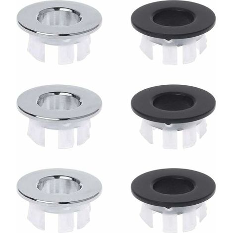 6 Pieces Sink Overflow Stopper Sink Overflow Ring Sink Overflow Ring Sink Overflow Stopper Cover (1/5)