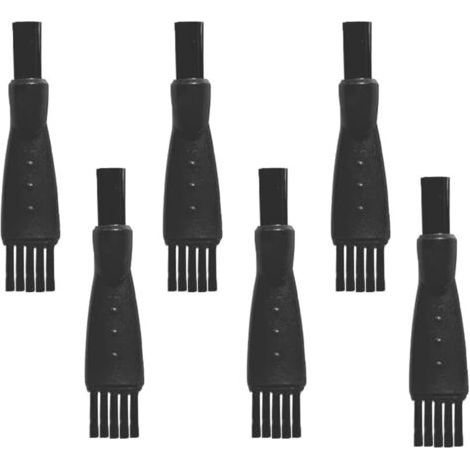 BUNTHAUS Rasiererbürste, 6 Stück Rasierer-Reinigungsbürsten, Doppelkopf-Rasierer-Reinigungsbürste, zum Entfernen von Bartresten und Staub (1/4)