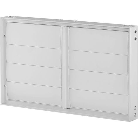Helios VK 60/35 Verschlussklappe rechteckig DN 600, selbsttätig, Kunststoff, Hellgrau