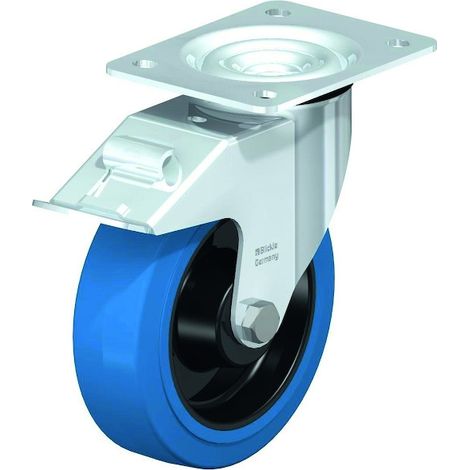 Roulette de manutention LE-POEV-FI SB - pivotante à frein - 300 kg - 160 x 50 mm - BLICKLE