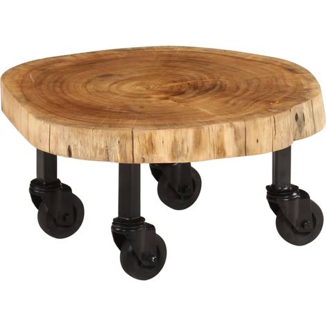 Maison Exclusive - Couchtisch Massivholz Akazie 60x55x25 cm
