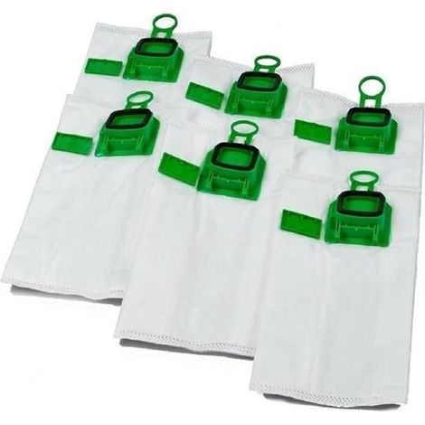 Confezione da 6 sacchetti per aspirapolvere di alta qualità, adatti ai modelli Vorwerk Kobold 140 VK e VK150. (1/4)