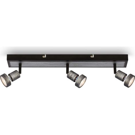 Spot de plafond LED, lampe de plafond LED orientable, plafonnier LED, lumière blanche chaude, 480x70x85 mm (1/5)