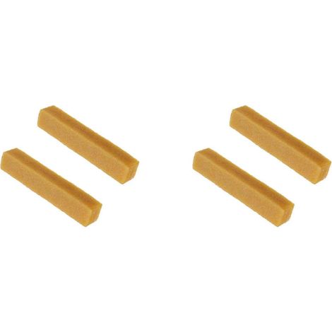 2 bâtonnets de colle abrasifs pour le nettoyage des bandes et tambours de ponçagegomme de nettoyage pour ponceuse à bande ou disquejaune (1/5)