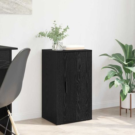 Buffet-Meuble de rangement Chêne noir 40 x 33 x 70 cm Bois d'ingénierie 716303 (1/5)