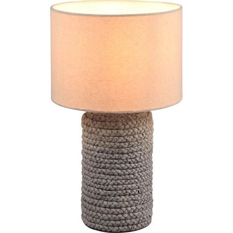 Lampe de table MALA brun céramique E27 38cm IP20 RL (1/5)