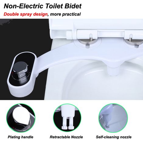 Bidet - Attachment Pour Siège De Toilette - Pulvérisateur D Eau Froide - Nettoyage Automatique De L'Embouchure - Pression Réglable - Lavage Féminin - 1 Pièce (1/5)