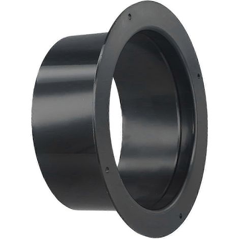 Raccord mural à bride en ABS pour systèmes de conduits de ventilation, conception ronde pour une connexion facile (125 mm) 125 mm (1/5)