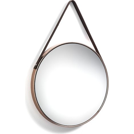 Specchio da parete rame lucido design moderno Miller Copper 42,5 cm