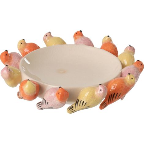 Coupelle Déco Oiseau "Janero" 33cm Multicolore (1/2)