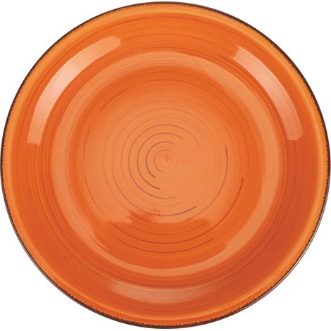 LIPARI PIATTO PIANO ARANCIONE D27CMXH3CM