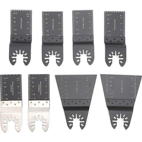 8-teiliges Set Universal-Sägeblätter aus Kohlenstoffstahl für oszillierende Multifunktionswerkzeuge