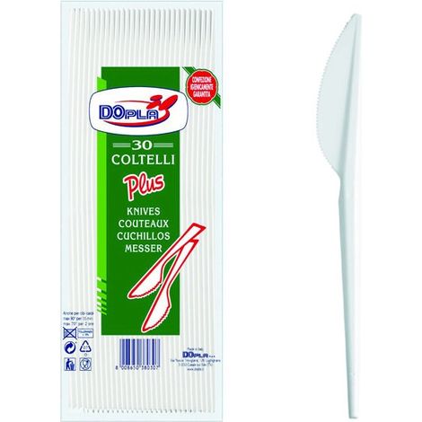 Coltelli Trasparenti PZ.20 30 Confezione Dopla
