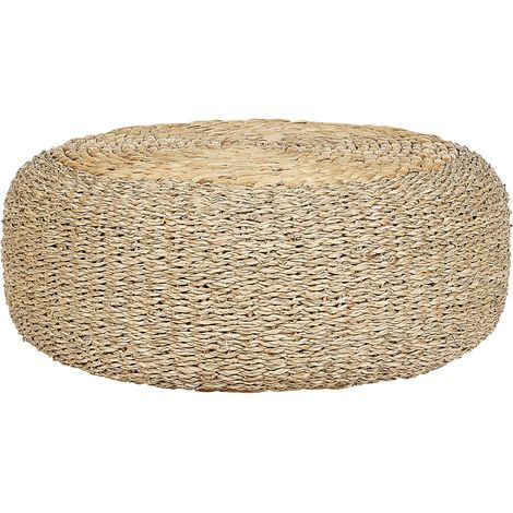 Pouf BACKAN Wasserhyazinthe Beige
