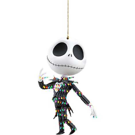 (5 Stück pro Packung) Flache Acryl-Auto-Rückspiegeldekoration, inspiriert von Halloween-Horrorfilmen, für den Weihnachtsbaum (1/5)