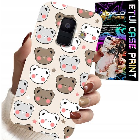 Funda para Samsung A6 2018 - Diseño de ositos de peluche para los más pequeños + cristal (1/5)