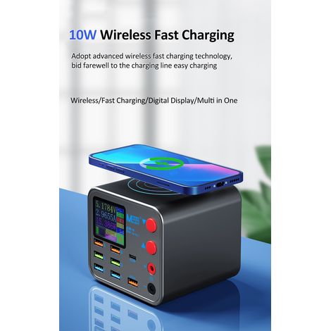 Chargeur multifonction MaAnt Dianba 1 à 8 ports pour téléphone portable avec fonction de réparation des courts-circuits et outil de charge rapide sans fil intelligent (1/3)
