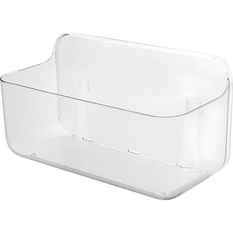 Lntyq Etagere Douche, Plastique PET Transparent Etagère de Rangement de Douche, Étagère de Douche Sans Perçage, pour Salle de Bain et Cuisine, 281513cm (1/4)