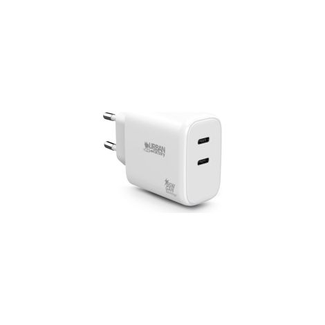 Cargador de red universal USB-C de 65 vatios. Compatible con portátiles, tabletas y teléfonos inteligentes con alimentación USB-C. Selección automátic