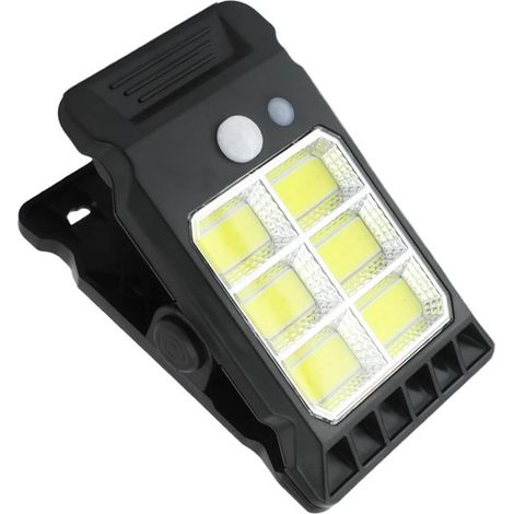 Luces solares - Luces para sombrillas - Iluminación de seguridad - Material ABS resistente - 14 x 8 x 9 cm - A (1/5)