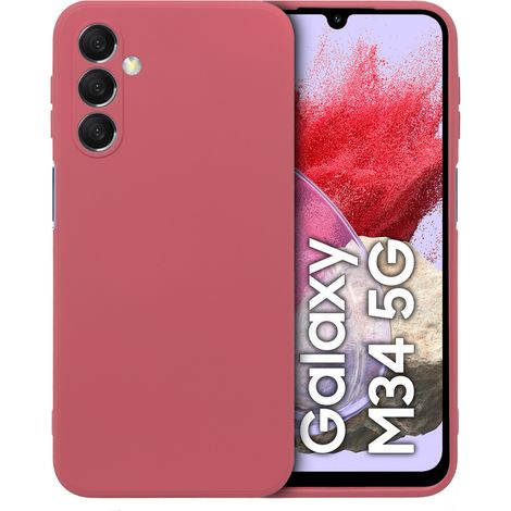 Funda para Samsung Galaxy M34 5G, silicona ligera, roja (1/5)