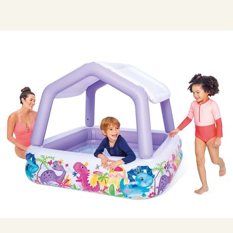 Inflatable pool aquarium with roof 157 x 157 x 122 cm intex 57470