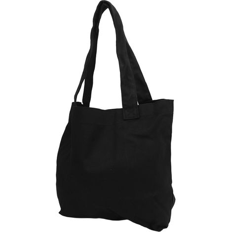 Sac de transport portable pour tapis de yoga, en toile, à 2 compartiments avec fermeture éclair, noir. (1/5)